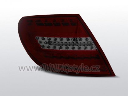 Zadní světla LED Lightbar Mercedes-Benz W204 07-11 červená/kouřová