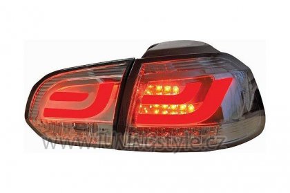 Zadní světla LED LIGHTBAR VW GOLF VI/6 htb 08-12 kouřová