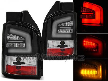 Zadní světla LED LIGHTBAR VW T5 10- černá