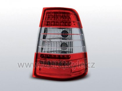 Zadní světla LED Mercedes Benz W124 kombi 85-95 červená/chrom