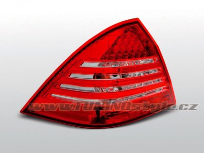 Zadní světla LED Mercedes Benz W203 00-04 červená/chrom