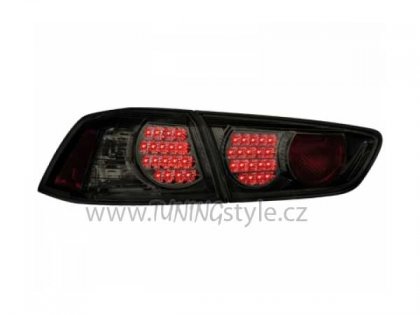 Zadní světla LED - Mitsubishi Lancer 08- černá/kouřová