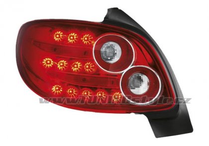 Zadní světla LED Peugeot 206 červená