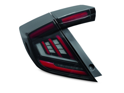 Zadní světla LED pro HONDA CIVIC X 2016-2021 HATCHBACK černá/kouřová