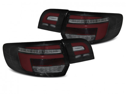 Zadní světla LED s LED dynamickým blinkrem pro AUDI A3 8P 5D 03-08 červená/černá