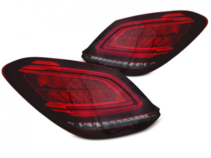 Zadní světla LED s LED dynamickým blinkrem pro Mercedes-Benz C W205 14-18 červená