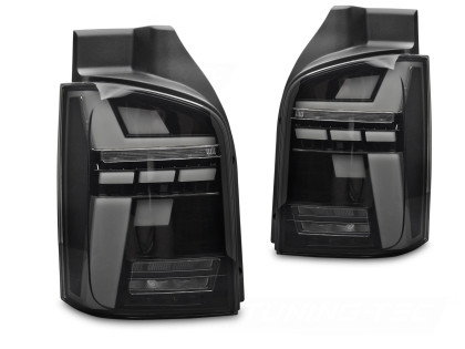 Zadní světla LED s LED dynamickým blinkrem VW T5 výklopné dveře, kouřová