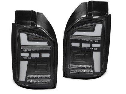 Zadní světla LED s LED dynamickým blinkrem VW T6.1 2019-2024 výklopné dveře, OEM žárovka - černá
