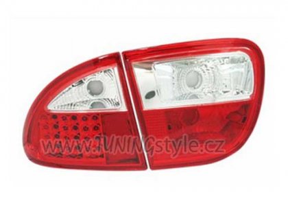 Zadní světla LED SEAT Leon červená/chrom krystal