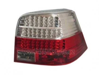 Zadní světla LED VW GOLF 4 červená/chrom krystal