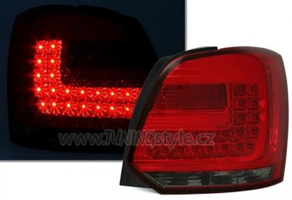 Zadní světla LED VW Polo 6R 09- červená/kouřová