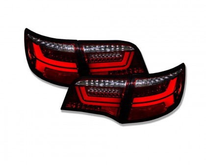 Zadní světla s LED dynamickým blinkrem AUDI A6 C6 4F Avant 04-11 červená/čirá