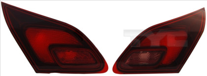 Zadní světlo pravé vnitřní - OPEL ASTRA J 2009-2015 kouřové