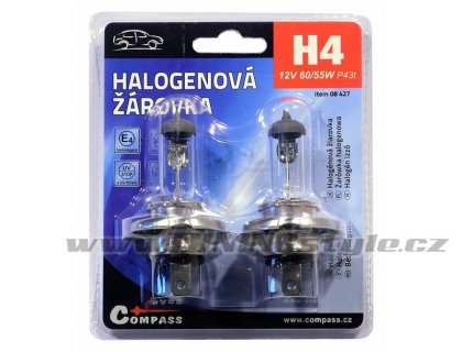 Žárovka 12V  H4  60/55W P43t blister 2ks