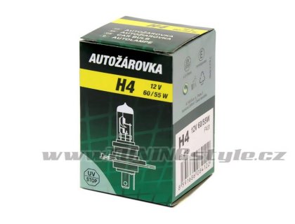 Žárovka 12V  H4  60/55W P43t box GREEN