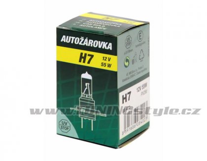 Žárovka 12V  H7  55W PX26d box GREEN