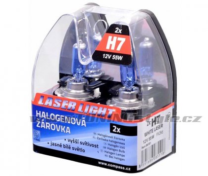 Žárovka 12V  H7  55W PX26d WHITE LASER  2ks