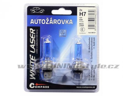 Žárovka 12V  H7  55W PX26d WHITE LASER blister 2ks