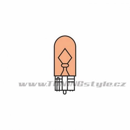 Žárovka 12V  WY5W  5W T10 celosklo ORANGE box