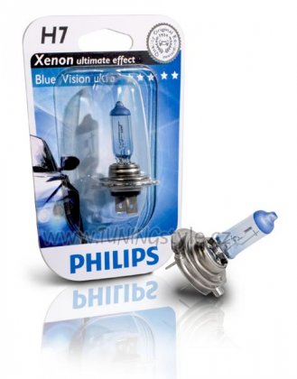Žárovka H7 12V 55W Philips H7 Blue Vision Ultra 12972BVUB1