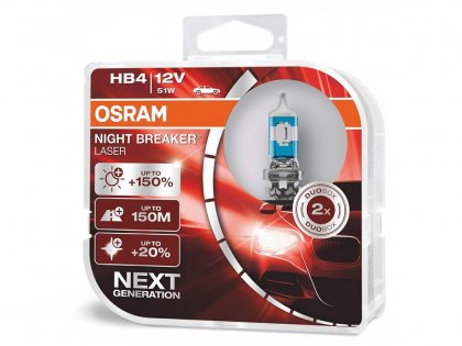 Žárovka HB4 Osram NIGHT BREAKER Laser +150 DUO