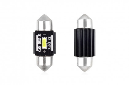 Žárovka LED CANBUS 1 SMD UltraBright 1860 Festoon 31mm bílá 12V/24V