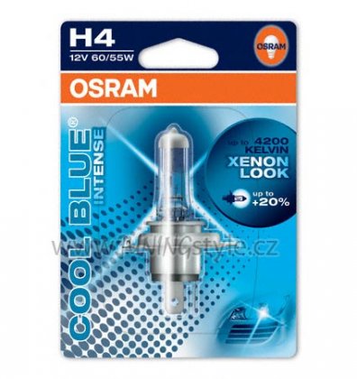 Žárovka Osram COOL BLUE Intense H4 12V/55W