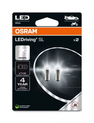 Žárovka, osvětlení interiéru OSRAM 3893DWP-2BL LED T4W 6000K - bílá