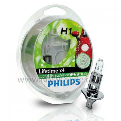 Žárovka Philips H1 LongLife EcoVision 12258LLECOS2