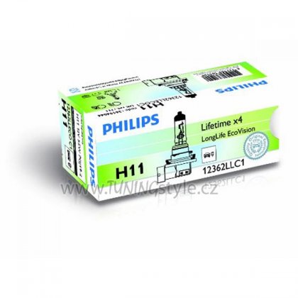 Žárovka Philips H11 LongLife EcoVision 12362LLECOC1