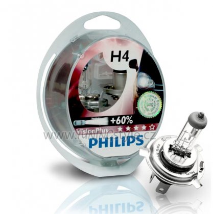 Žárovka Philips H4 Vision Plus 12342VPS2