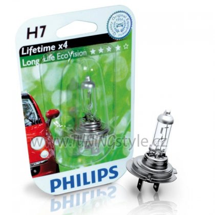 Žárovka Philips H7 LongLife EcoVision 12972LLECOB1