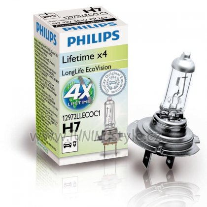 Žárovka Philips H7 LongLife EcoVision 12972LLECOC1
