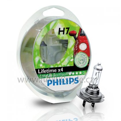 Žárovka Philips H7 LongLife EcoVision 12972LLECOS2