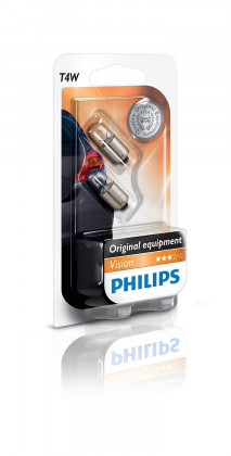 Žárovka Philips T4W VISION 12V 4W BA9S