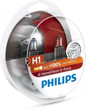 Žárovka Philips X-tremeVision G-force H1 12V 60/55W 12258XVGS2