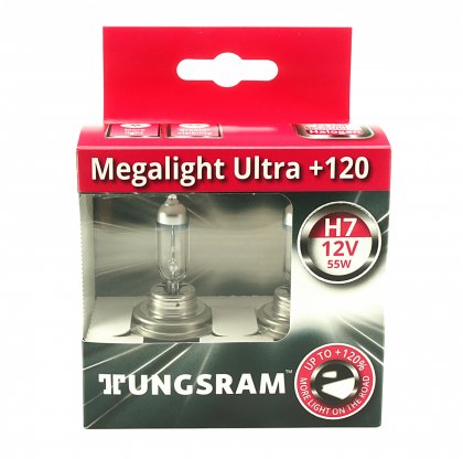 Žárovka TUNGSRAM H7  Megalight ULTRA 120% 58520SNU (2ks)