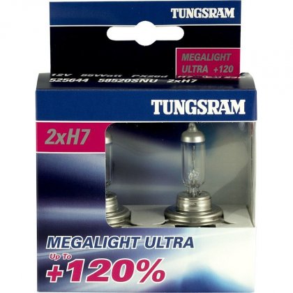 Žárovka TUNGSRAM H7  Megalight ULTRA 120%