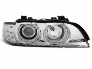 Přední světla Angel eyes BMW E39 95-00 chrom LED blinkr