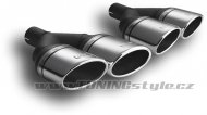 Koncovka výfuku dvojitá pravá ULTER SPORT 95x65mm