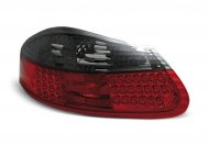 Zadní světla LED Porsche Boxter červená / chrom tmavá
