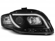 Přední světla s LED TubeLights denními světly Audi A4 B7 04-07 černá