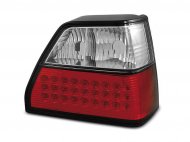 Zadní světla LED VW GOLF 2 červená / chrom krystal