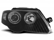 Přední světla Angel Eyes VW Passat 3C 05+ motor černá