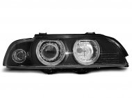 Přední světla angel eyes xenon BMW E39 černé