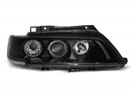 Přední světla čirá Citroen Xantia 98-01 černá s čočkou