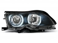 Přední světla angel eyes CCFL BMW E46 limo/touring 01-05 - černé