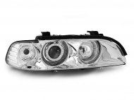 Přední světla angel eyes BMW E39 95-03 chrom