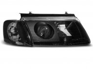 Přední světla čirá VW Passat 3B 96-00 černá