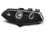Přední světla Angel Eyes Renault Megane 02-05 černá